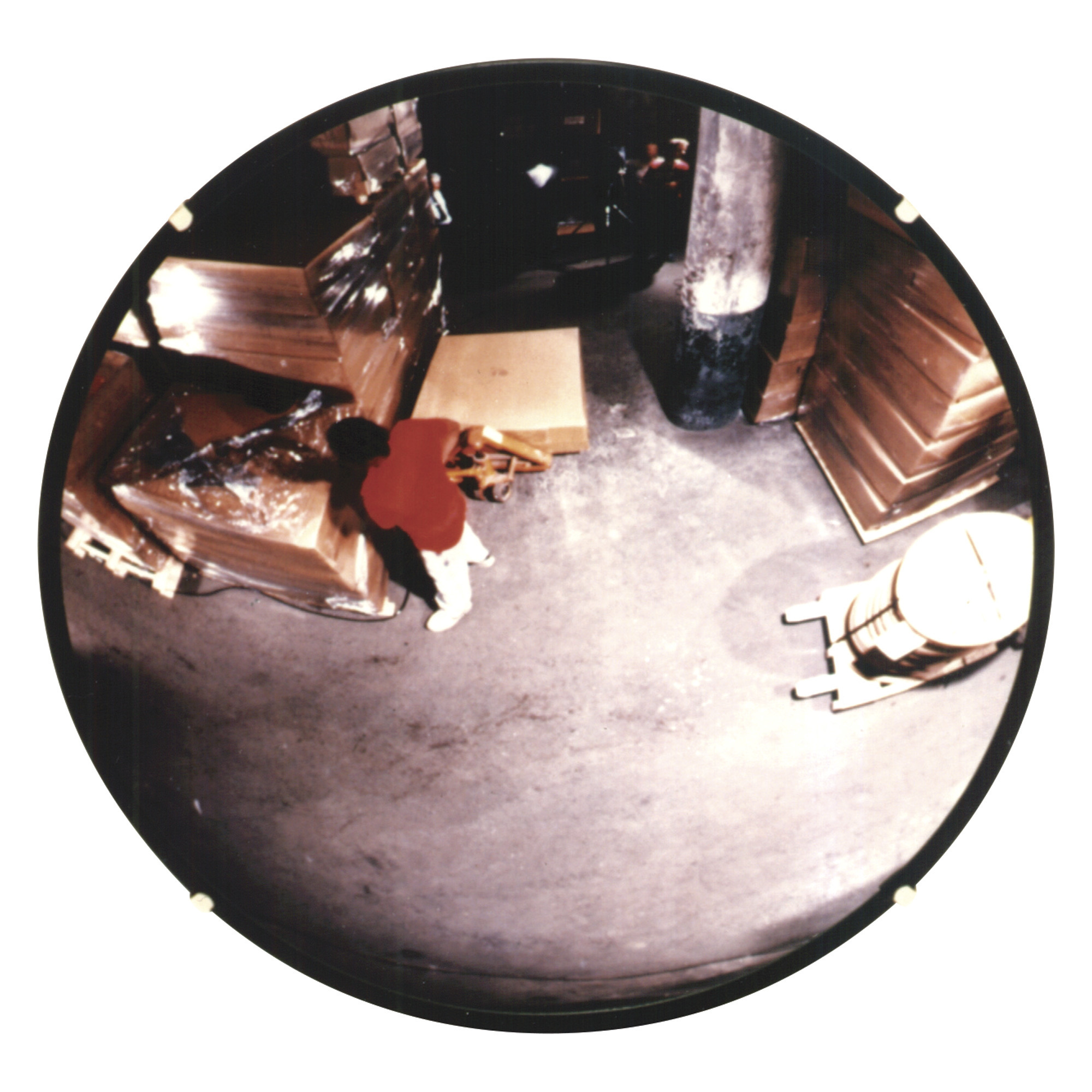 See All Indoor Convex Safety Mirror, 30in. Dia., Glass, 35-Ft. View, Model# N30